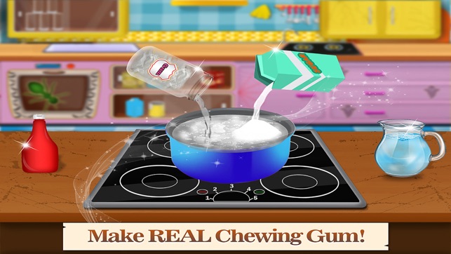 chewing gum cooking mania