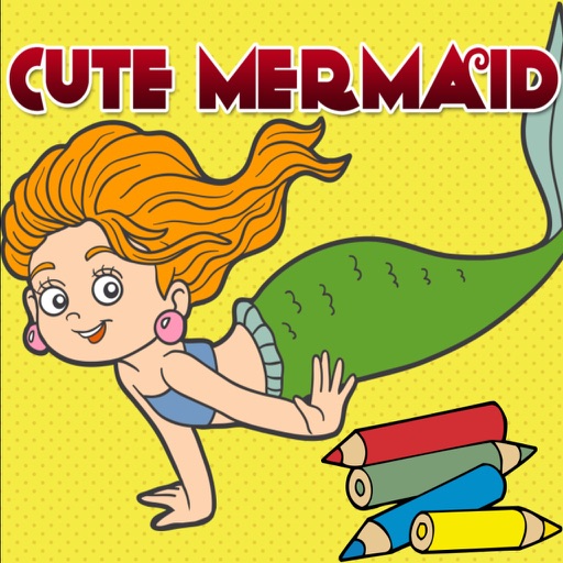 mermaid ariel games free coloring pages for girls iOS App