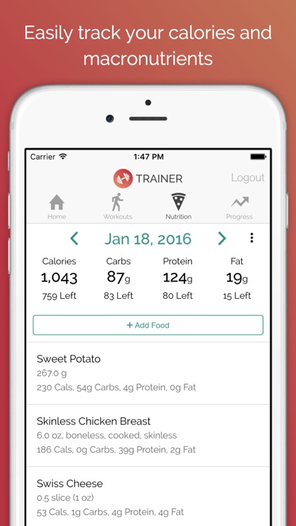 Trainer - Workout & Nutrition