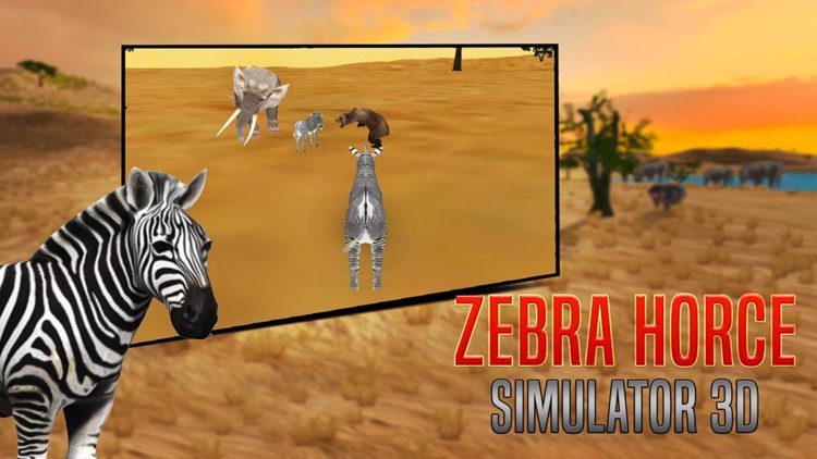 Zebra Horce Simulator 3D