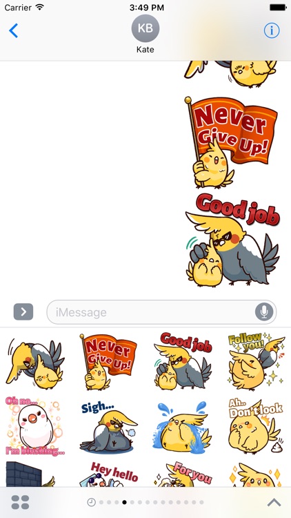 Cheeky Parrot2 - iMessage Sticker