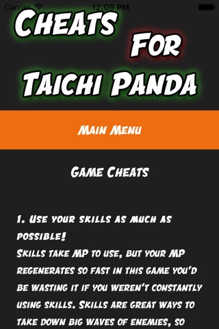 Cheats Guide For Taichi Panda screenshot 2