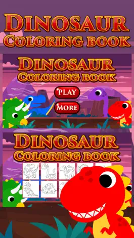 Game screenshot Dinosaur Coloring Kids Game mod apk