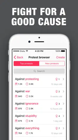 Game screenshot iProtest! apk