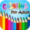 Coloring Book For Adults - Relaxing, Anti-Stress and Therapetic Coloring Book is a native itunes app