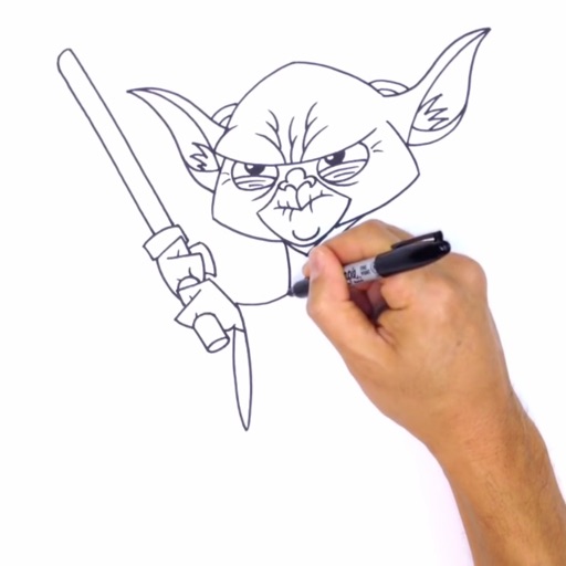 Easy How to Draw Baby Yoda Tutorial Video and Coloring Page