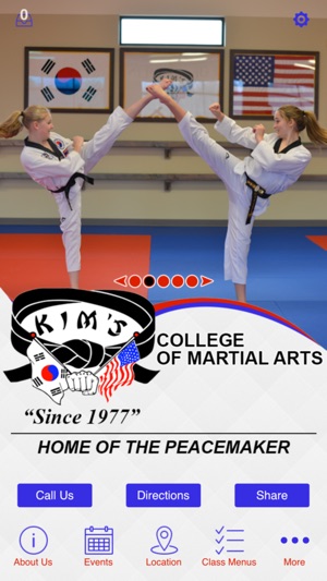 Kim's College of Martial Arts.