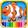 Fish Coloring Book for Children