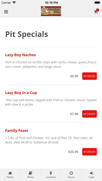 Lazy Boy BBQ Online Ordering screenshot 3