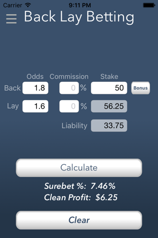 Betting Calculator screenshot 3