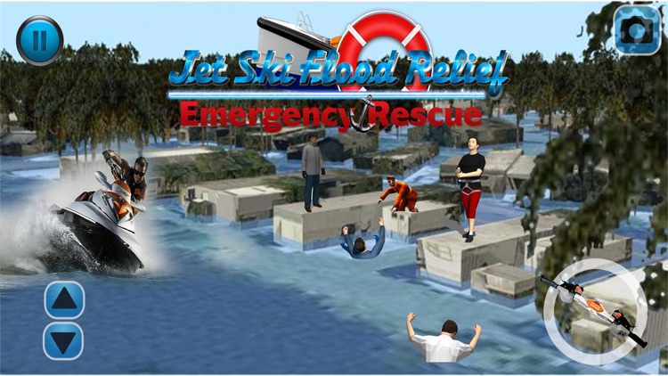 Jet Ski Flood Relief:Emergency Rescue screenshot-3