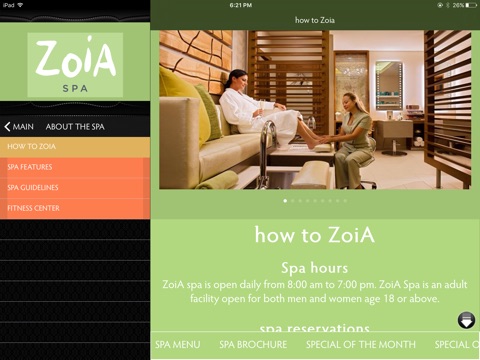 Zoia Spa screenshot 3