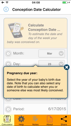 Conception Date Calculator(圖4)-速報App