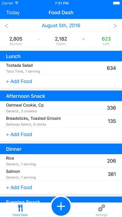 Food Dash Premium for Fitbit