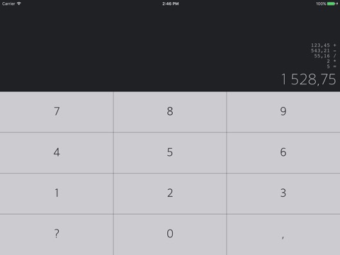 Swipe Calculator - gesture based interaction screenshot 2