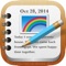 RainbowNote is the app for taking notes with photos / writing diaries