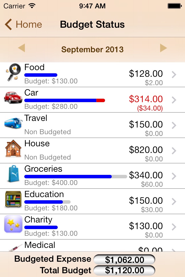 ExpenSense Lite (Budget+Expense+Income+Account) screenshot 2