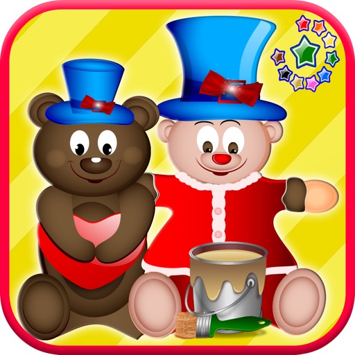 Teddy bear maker SpinArt - kids & toddlers educational game