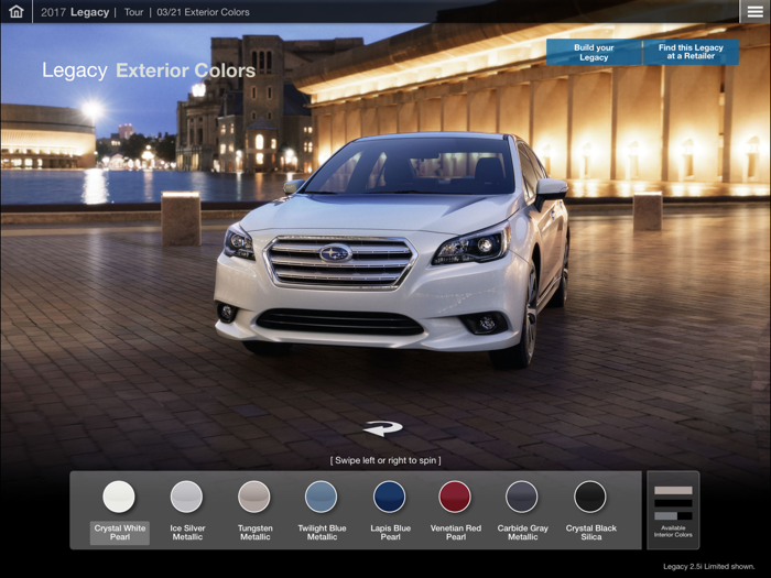 2017 Subaru Legacy Guided Tour