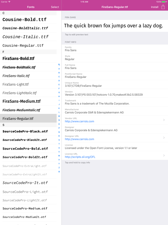 FondFont Install System Fonts
