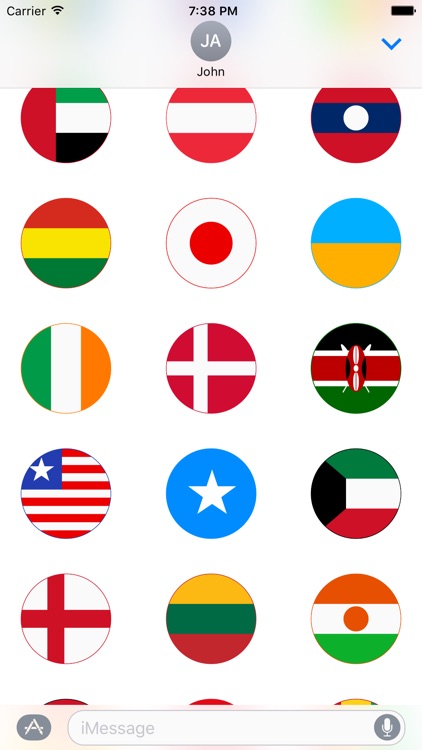 World Flag Stickers for iMessage screenshot-4