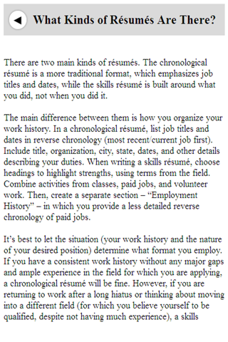 Effective Resume Writing screenshot 2