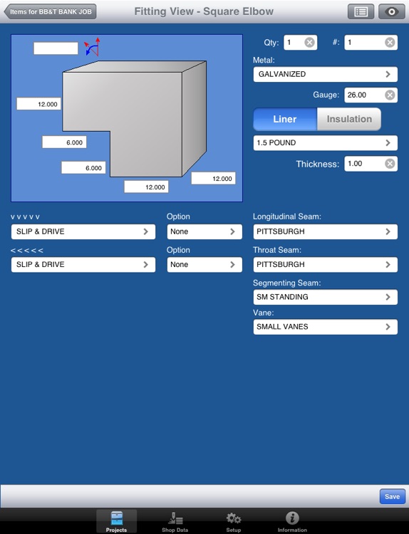 Trimble Field Fitting Input