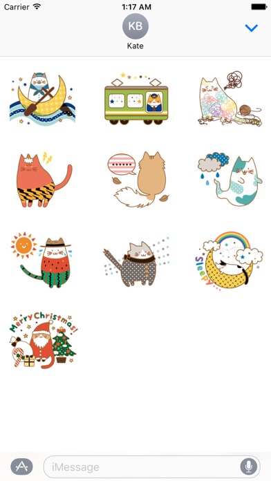 Colorful Cat Sticker screenshot 3