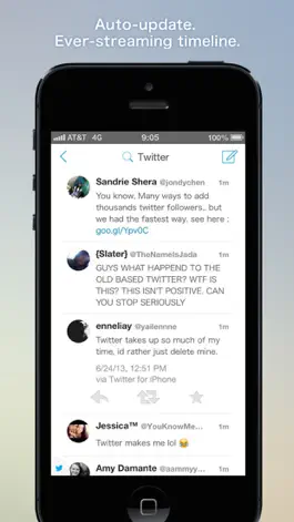 Game screenshot Falcon for Twitter - Twitter client that specializes in streaming search hack