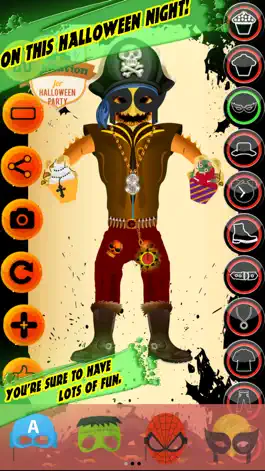 Game screenshot Halloween costumes dress up & makeup game for kids mod apk