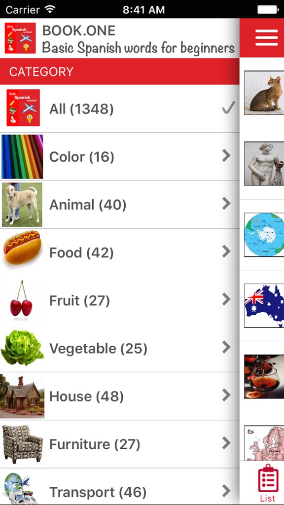 【图】Basic Spanish words for beginners – Learn with pictures and audios(截图2)
