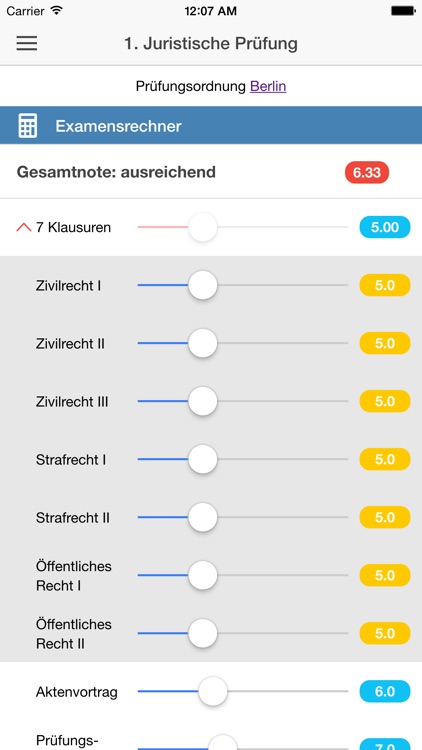 Jurix Jura Examensrechner