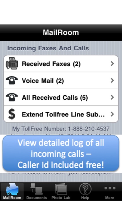 My Toll Free Number - with VoiceMail and Fax screenshot-3