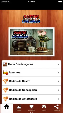 Game screenshot Radios de Chile Gratis Online Gratis Radio Chilena hack
