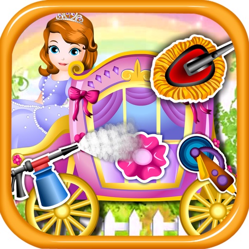 Sophia wash carriage - Princess Puzzle Dressup salon Baby Girls Games icon