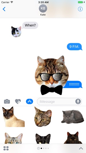 對於貓的iMessage貼紙：Cat Stickers for iMessage(圖5)-速報App