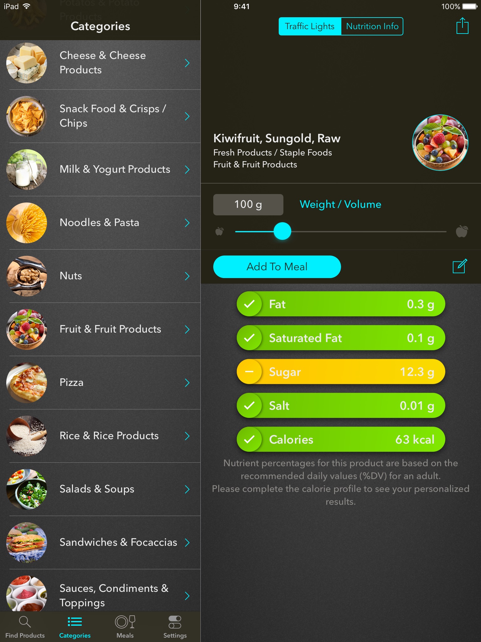 Traffic Light Calorie Counter & Food Guide screenshot 2