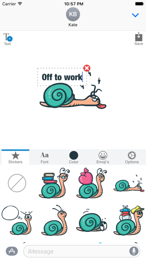 Silly Snail - MYOSE - Make Your Own Sticker Emoji(圖2)-速報App