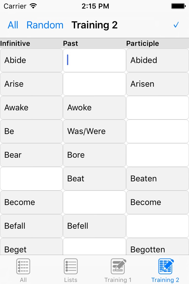 List of English Irregular Verbs screenshot 4