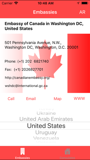 Canada Embassies& Consulates(圖1)-速報App