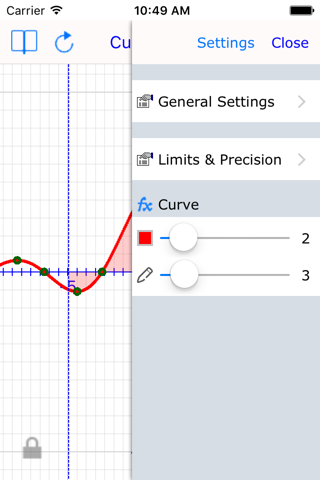 Curve Plot Graph Calculator screenshot 4