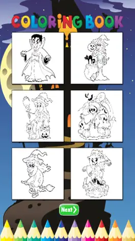 Game screenshot Halloween Coloring Book - Activities for Kids hack