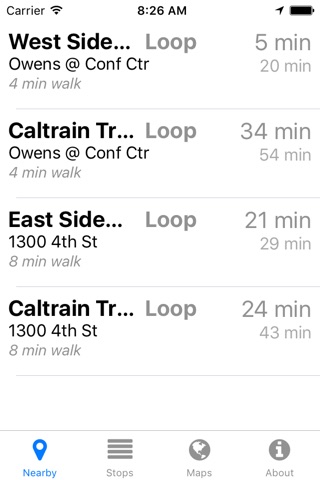 Mission Bay TMA Now - Real-time Transit Arrivals screenshot 3