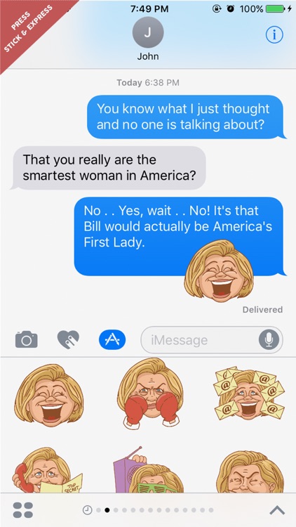 The President Stickers - Hillary