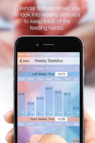 Breastfeeding – a tracker of when and for how long your baby feeds screenshot 4