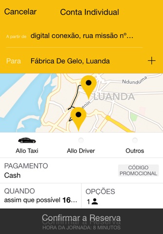 Allo Taxi Angola screenshot 3