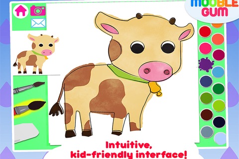 Farm Coloring Book - animal painting activity for children and toddler - create craft illustration and artwork screenshot 4