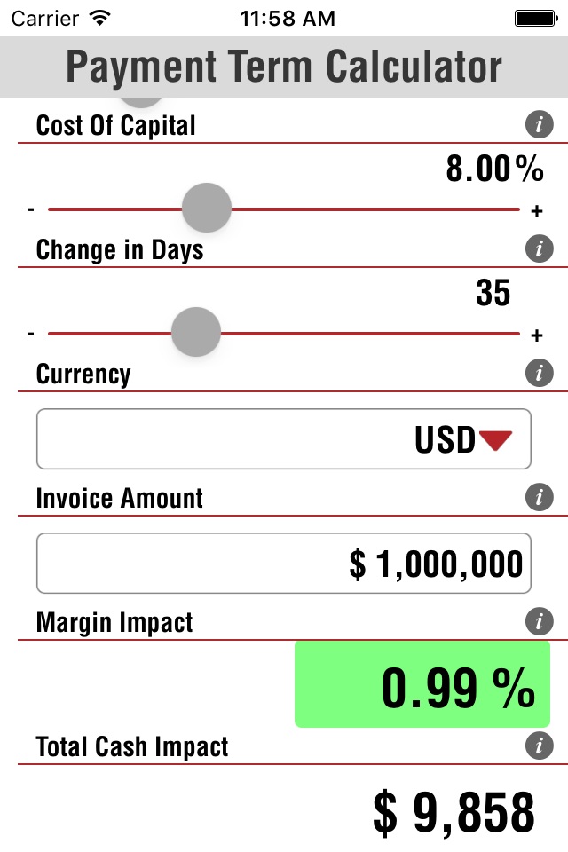 Payment Term Calculator screenshot 3