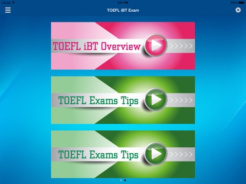 TOEFL iBT Preparation Pro - Lessons & Sample Tests screenshot 2