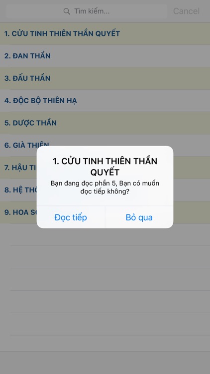 Truyện võ lâm - Truyền kỳ tiên hiệp - Sách Mobile